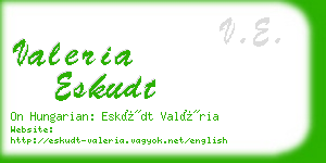 valeria eskudt business card